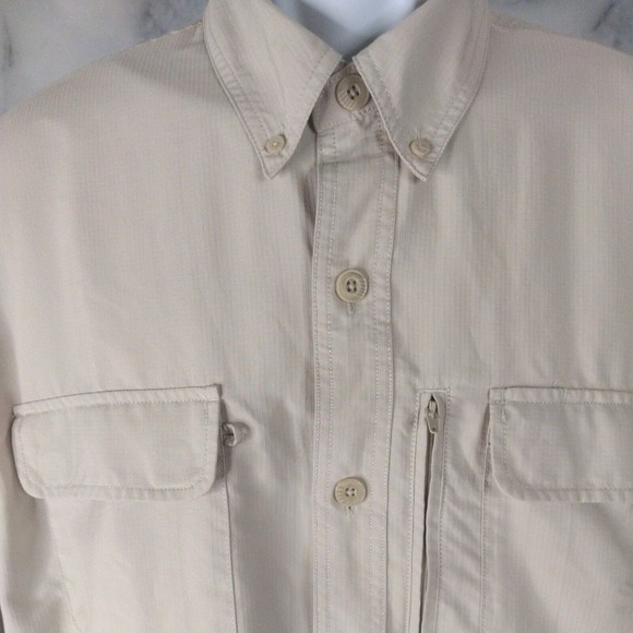 Duluth Trading Co Long Sleeve Fishing Shirt Mens Large 100% Nylon - Picture 3 of 10